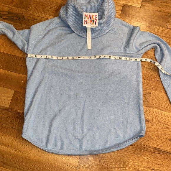 NWT Caslon Cowl Neck Sweater in Light Blue - Picture 5 of 7